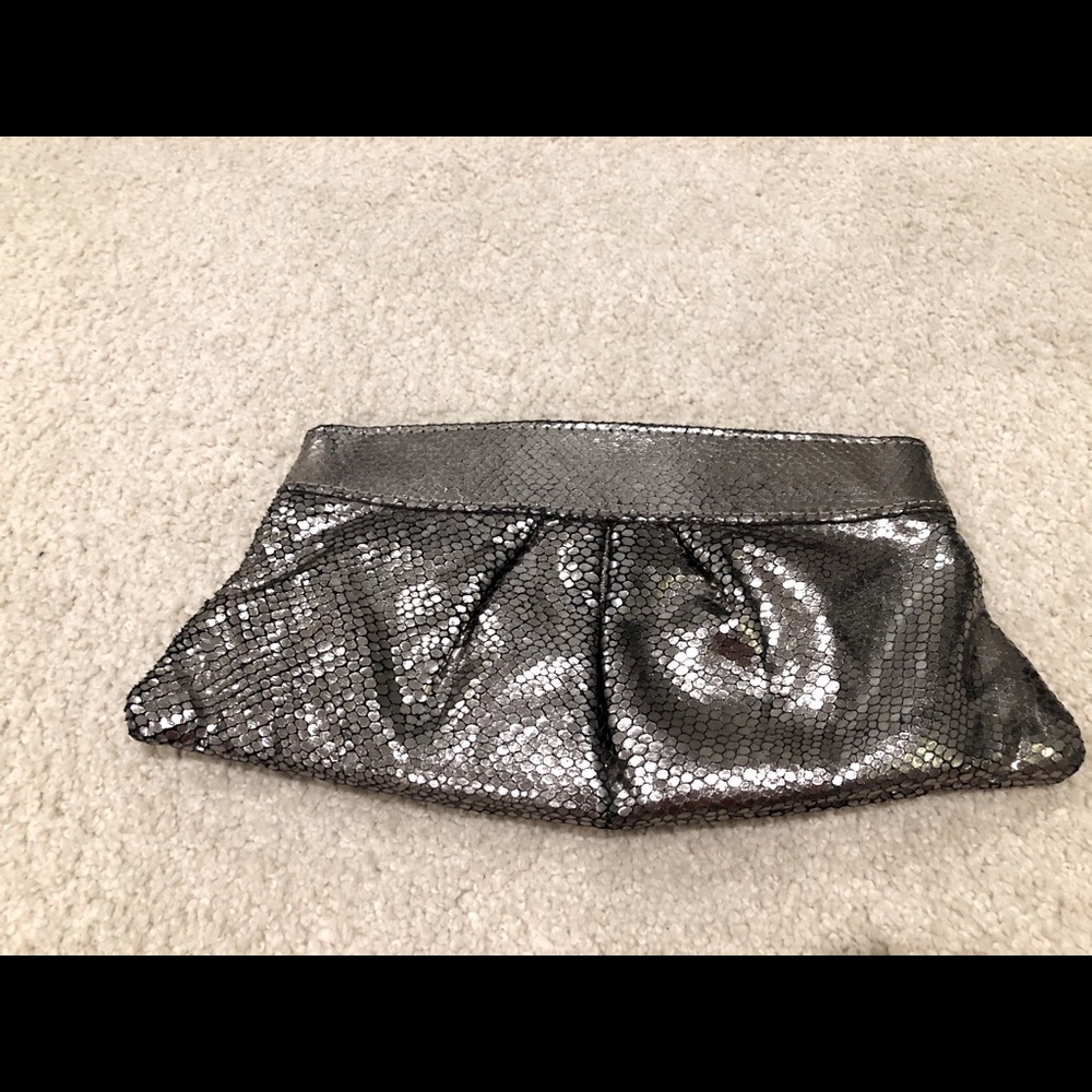 Laura Merkin Eve Clutch Silver